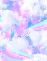Rainbow Unicorn Clouds For Baby Show Photography Backdrop J-0202 Shopbackdrop